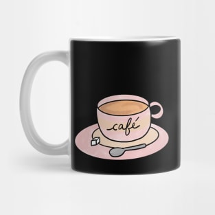 Coffee Cup Cute Coffee Dates Pretty Pink Coffee Cup Cute Coffee Lover Gift Steaming Cup of Coffee Cappuccino Espresso Latte Macchiato Mocha Cute Coffee Lover Gift Mug